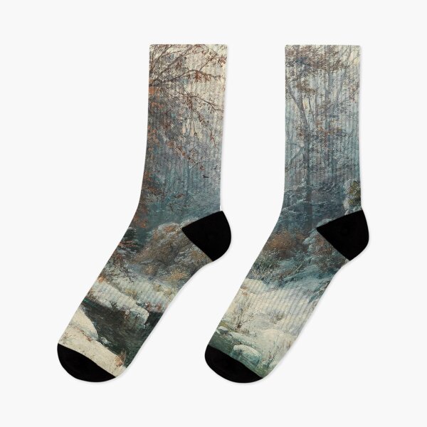 Item preview, Winter scenery - Winter river landscape by Adolf Kaufmann  designed and sold by AR-shop.