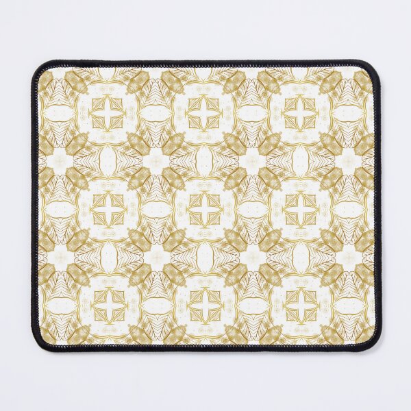 Item preview, Elegante patrón floral geométrico transparente abstracto en oro y blanco designed and sold by HappyVibesAlert.