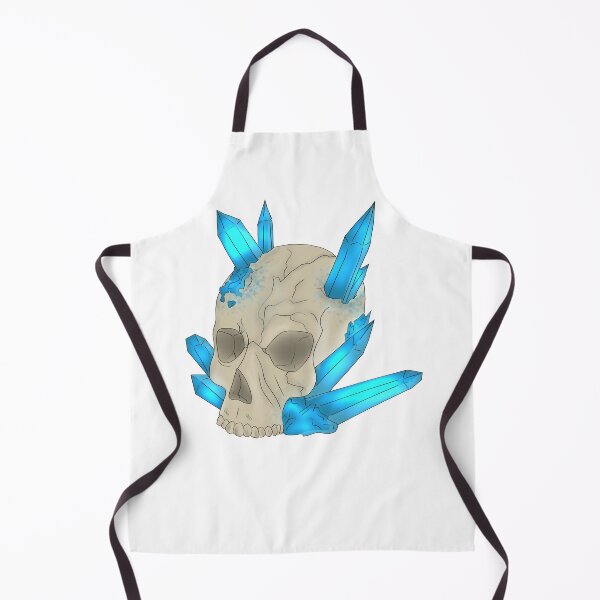 Item preview, Skull with Blue Crystal designed and sold by Rotten Core Art.