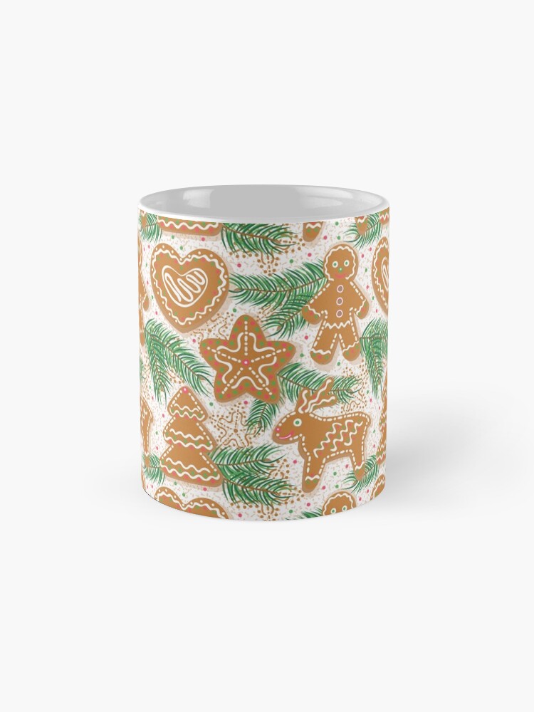 Aperçu 4 sur 6. Mug à café avec l'œuvre Pain d'épices de Noël créée et vendue par olgart.