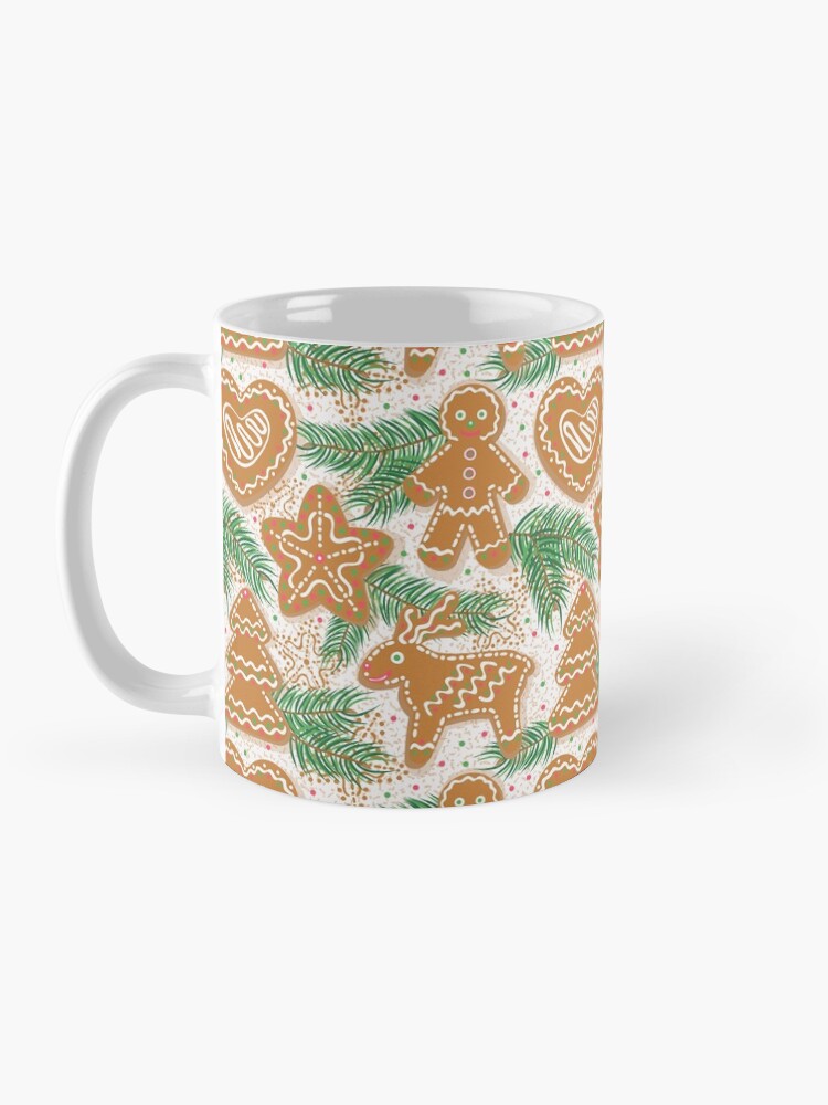 Aperçu 3 sur 6. Mug à café avec l'œuvre Pain d'épices de Noël créée et vendue par olgart.