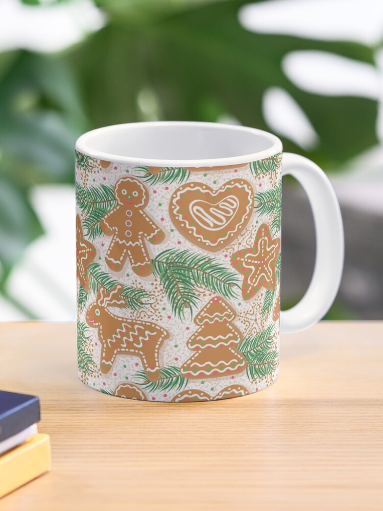 Aperçu 1 sur 6. Mug à café avec l'œuvre Pain d'épices de Noël créée et vendue par olgart.