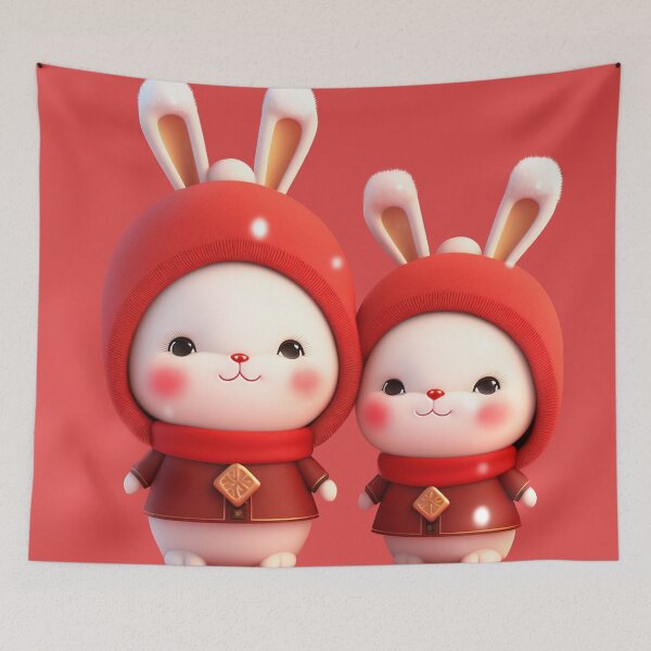 Item preview, Celebrating the Year of the Rabbit designed and sold by PixelPerfectCo.