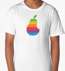 Pear Apple Parody Funny Retro Long T-Shirt