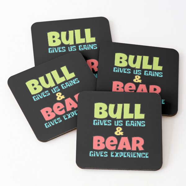 Item preview, Bull Gives Us Gains And Bear Gives Experience designed and sold by Joy Poddar.