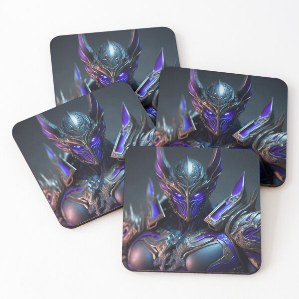 Item preview, dark purple armored knight designed and sold by wiztech3d.