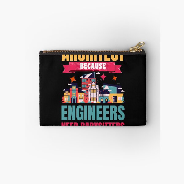 Item preview, Architect Because Engineers Need Babysitters Funny Retro Vintage Design designed and sold by CandyDroidMerch.