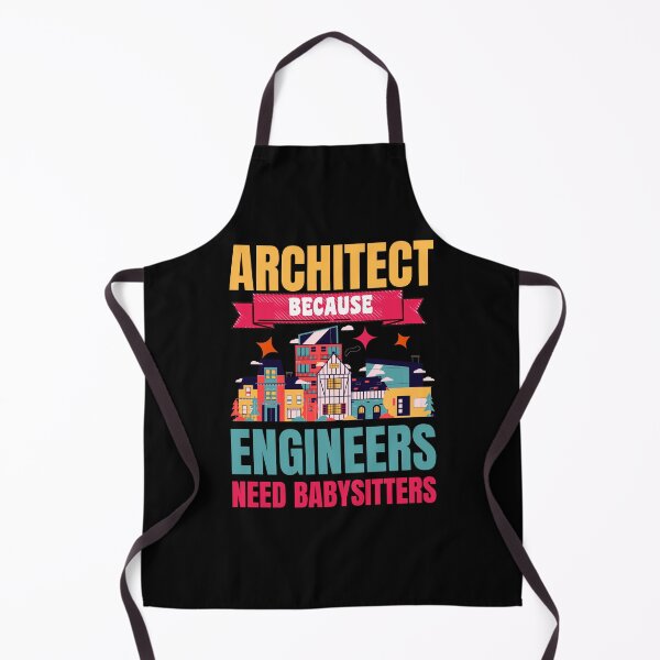Item preview, Architect Because Engineers Need Babysitters Funny Retro Vintage Design designed and sold by CandyDroidMerch.