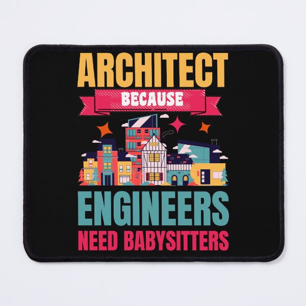 Item preview, Architect Because Engineers Need Babysitters Funny Retro Vintage Design designed and sold by CandyDroidMerch.