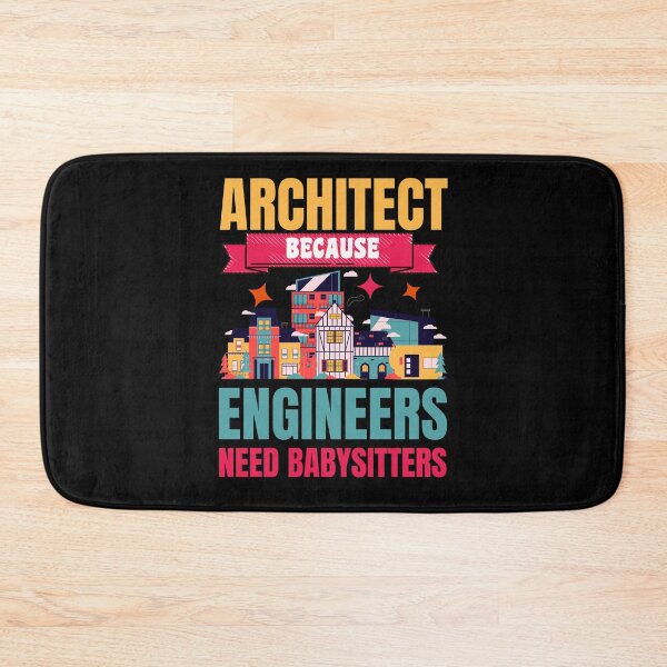 Item preview, Architect Because Engineers Need Babysitters Funny Retro Vintage Design designed and sold by CandyDroidMerch.