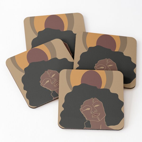 Item preview, Black Girl with 80's Hairdo designed and sold by PrintsbyPuleng.