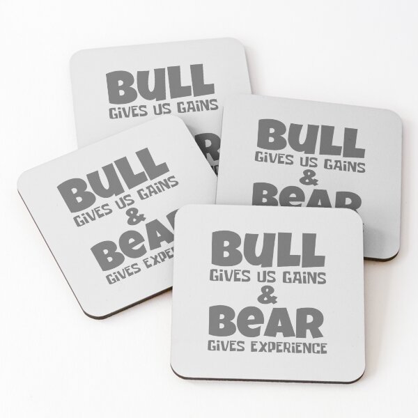 Item preview, Bull Gives Us Gains And Bear Gives Experience designed and sold by Joy Poddar.
