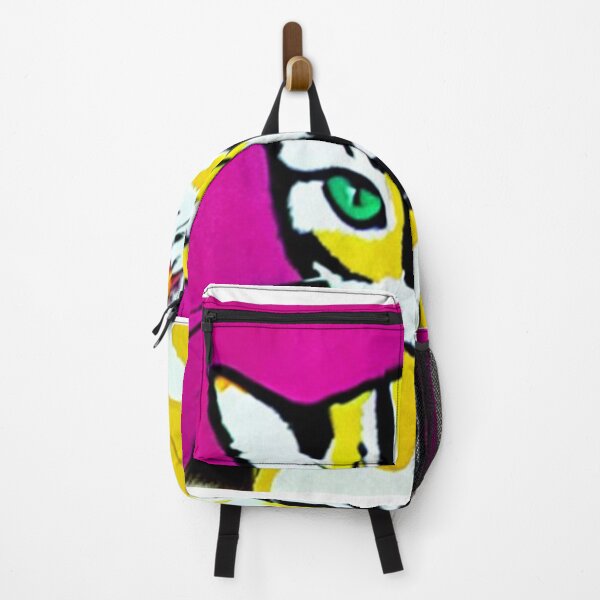 Item preview, Colourful Pop Art Cat Portrait | Original artwork in the style of Andy Wahrol's iconic "Marilyn's Diptych" screenpainting artwork designed and sold by ArtworkbyEmmy.