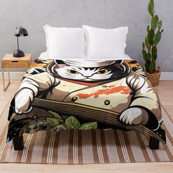 Item preview, Sushi chef cat preparing food designed and sold by RK - Shop.