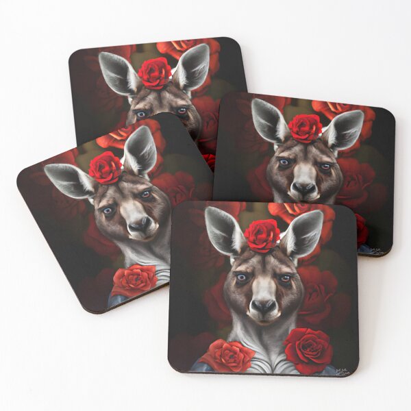 Item preview, Kangaroo lady with red roses designed and sold by J7Simpson.