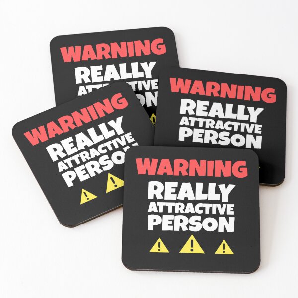 Item preview, Warning : Really Attractive Person - Funny Quotes designed and sold by EnzoVectorism.
