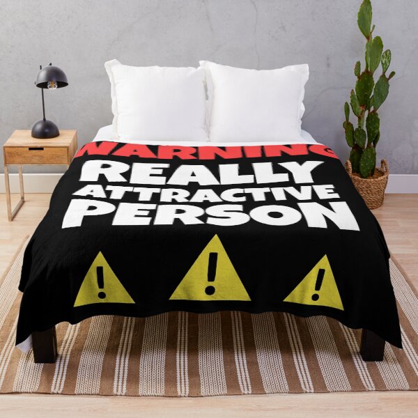 Item preview, Warning : Really Attractive Person - Funny Quotes designed and sold by EnzoVectorism.