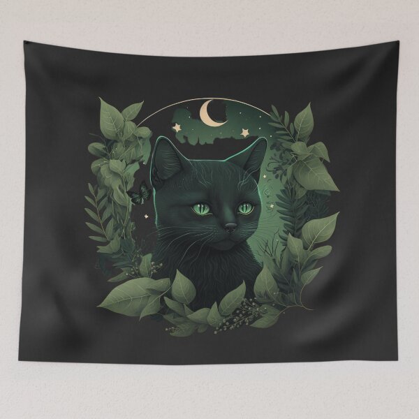 Item preview, Cute little witchy cat designed and sold by colorexz.