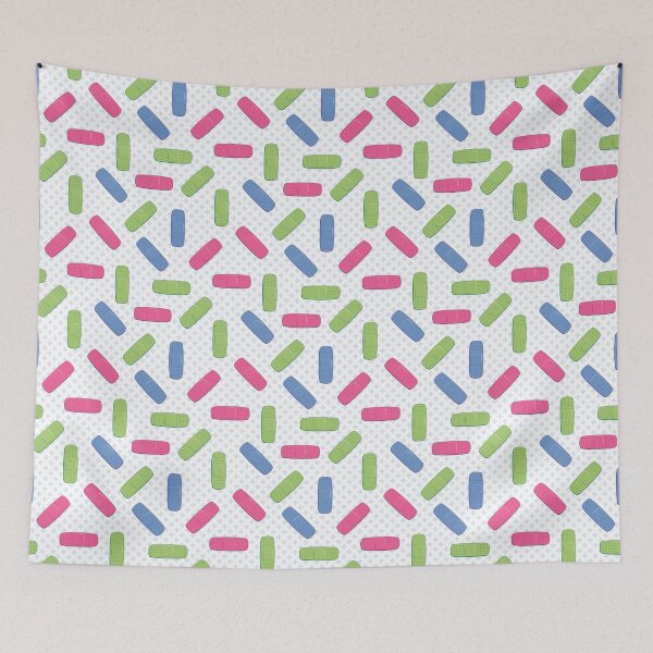 Item preview, Pink, green and blue bandages designed and sold by Petits Pixels.
