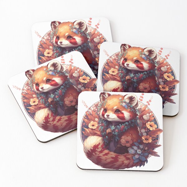 Item preview, Flowered Red Panda designed and sold by MckennaiiShop.