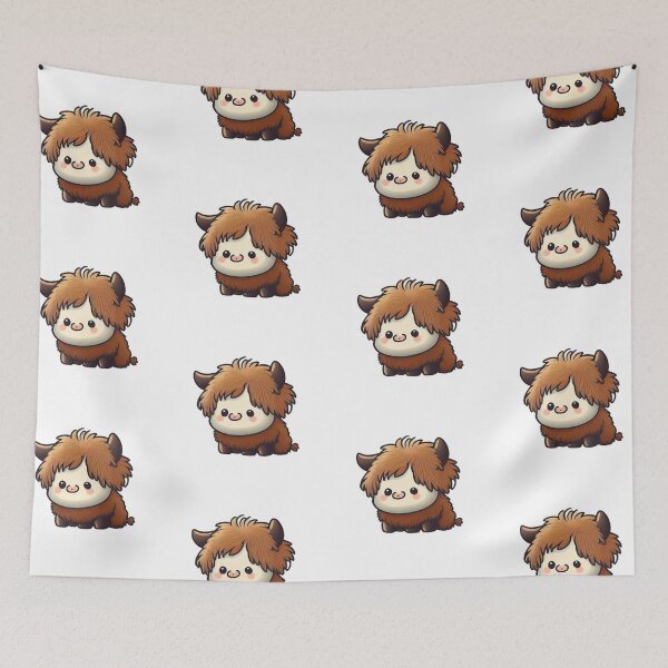 Item preview, Cute Mini Fluffy Cows Aesthetic designed and sold by schizarty.