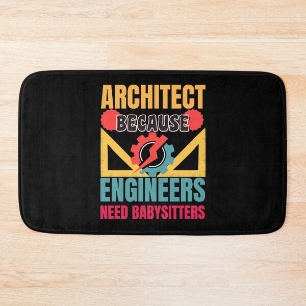 Item preview, Architect Because Engineers Need Babysitters Funny Retro Vintage Design designed and sold by CandyDroidMerch.