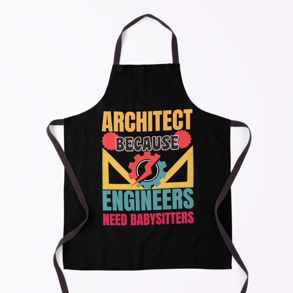 Item preview, Architect Because Engineers Need Babysitters Funny Retro Vintage Design designed and sold by CandyDroidMerch.