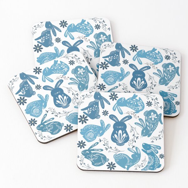 Item preview, Year of the Rabbit 2023 - Blue Rabbits designed and sold by bloodberi.