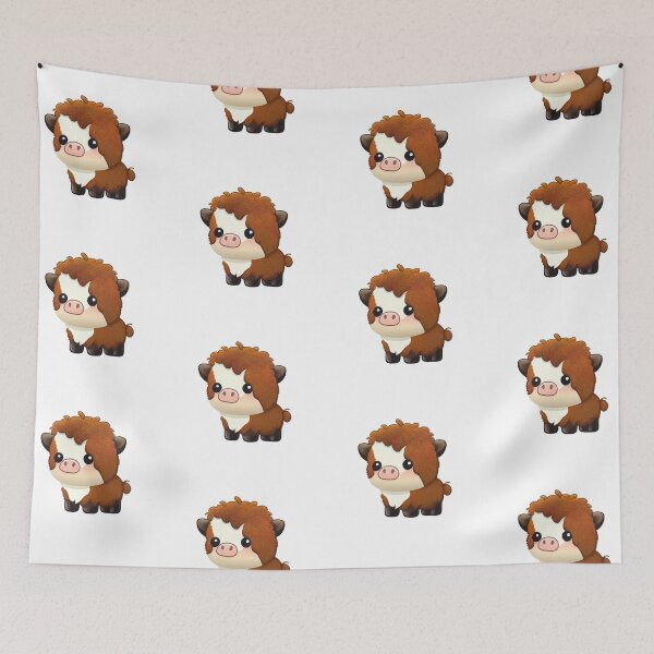 Item preview, Cute Mini Fluffy Cows Aesthetic designed and sold by schizarty.