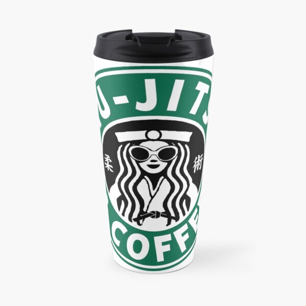 JIU JITSU Y CAFÉ - FUNNY BRAZILIAN JIU JITSU Taza de viaje