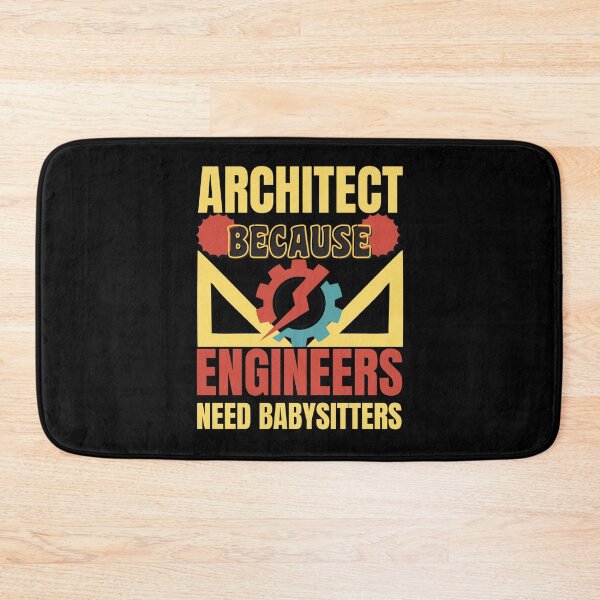 Item preview, Architect Because Engineers Need Babysitters Funny Retro Vintage Design designed and sold by CandyDroidMerch.