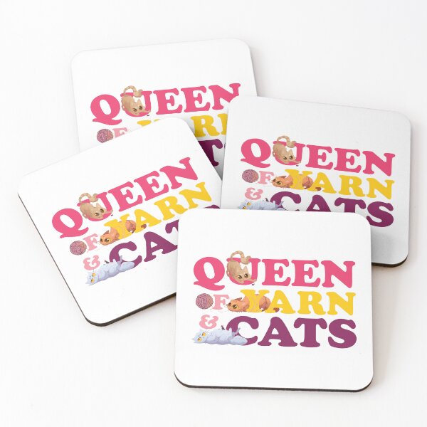 Item preview, Queen of Yarn and Cats designed and sold by chillaxcats.