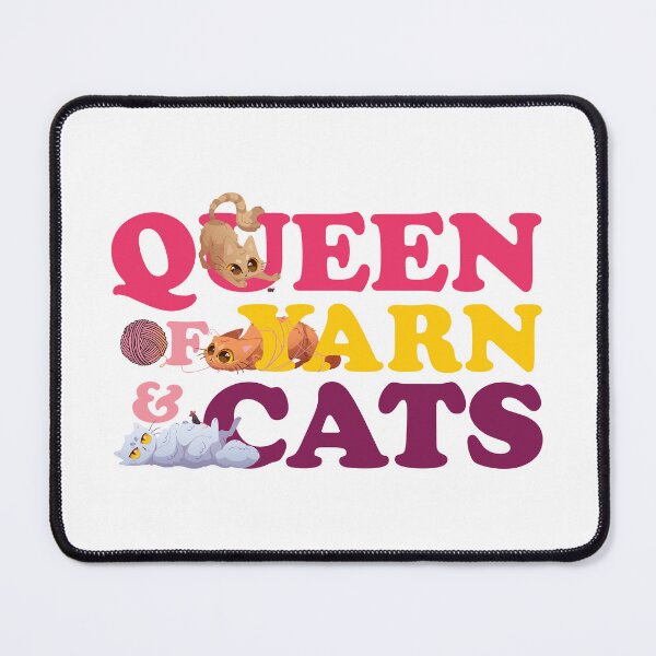 Item preview, Queen of Yarn and Cats designed and sold by chillaxcats.