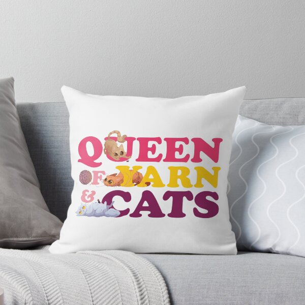 Item preview, Queen of Yarn and Cats designed and sold by chillaxcats.