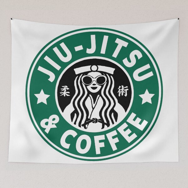 Item preview, JIU JITSU AND COFFEE - FUNNY BRAZILIAN JIU JITSU designed and sold by ShirtWreck.