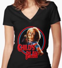 Chucky Women's Fitted V-Neck T-Shirt