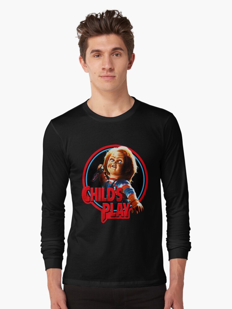 Aperçu 1 sur 5. T-shirt manches longues avec l'œuvre Chucky créée et vendue par thehipoglucido.