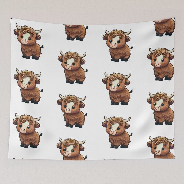 Item preview, Cute Mini Fluffy Cows Aesthetic designed and sold by schizarty.