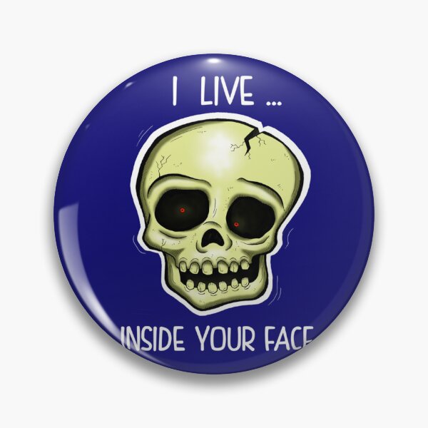 Item preview, Nihilist Skull - I Live Inside Your Face   designed and sold by Badass0401.