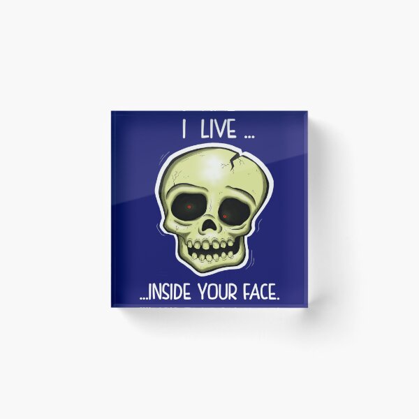 Item preview, Nihilist Skull - I Live Inside Your Face   designed and sold by Badass0401.