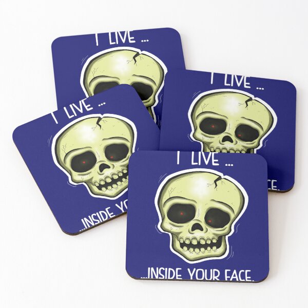 Item preview, Nihilist Skull - I Live Inside Your Face   designed and sold by Badass0401.