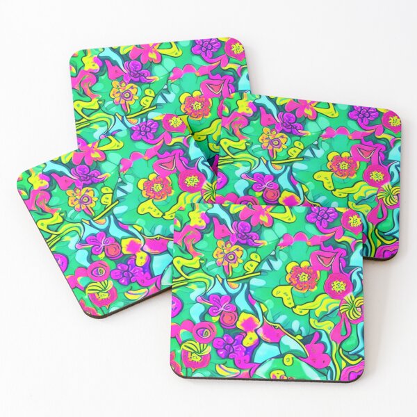 Item preview, Abstract Neon Floral  designed and sold by calibrit.