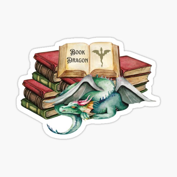 Stack of Vintage Books Illustration in Watercolor Sticker for Sale by  Regan Ralston