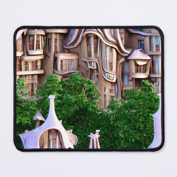 Item preview, Purple Artsy Houses - Seamless Pattern designed and sold by Chubuter.