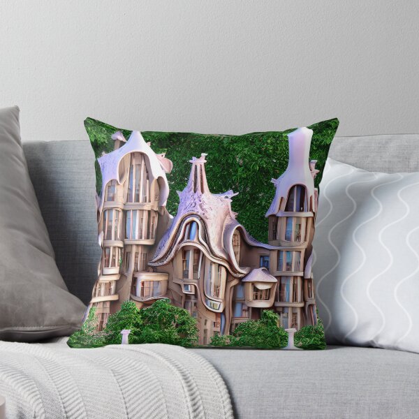 Item preview, Purple Artsy Houses - Seamless Pattern designed and sold by Chubuter.