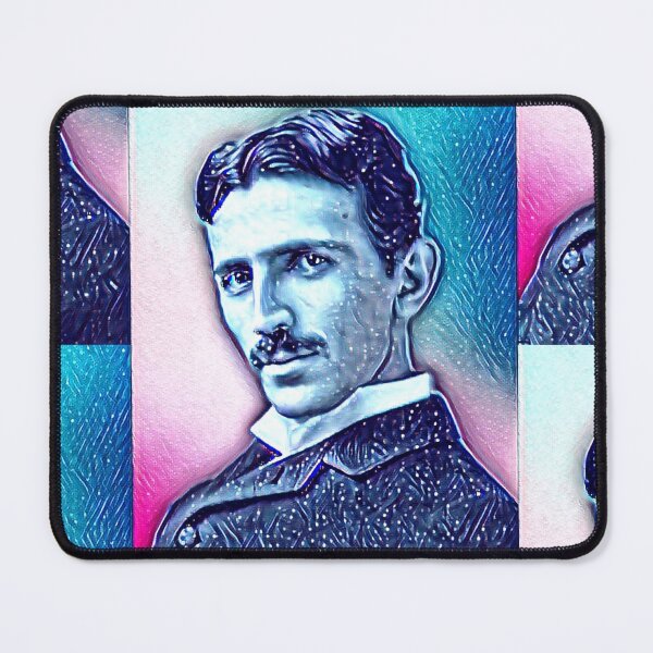 Item preview, Nikola Tesla Portrait | Nikola Tesla Wall Art  designed and sold by Suyogsonar25.