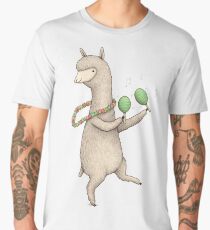 Alpaca on Maracas Men's Premium T-Shirt