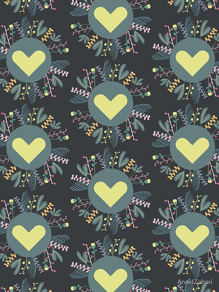 Imagen 5 de 5, Camiseta gráfica con la obra Corazón en explosión floral, diseñada y vendida por AnaidZahori.