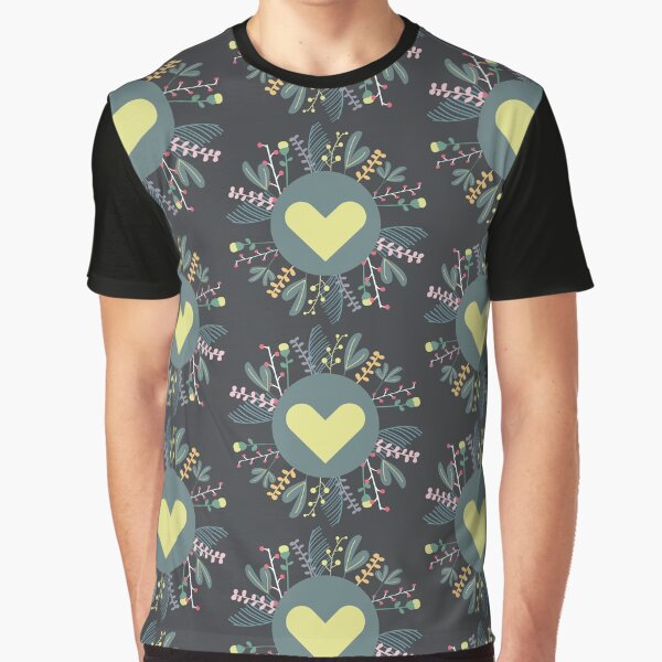 Vista previa del artículo con la obra «Corazón en explosión floral», diseñado y vendido por AnaidZahori.