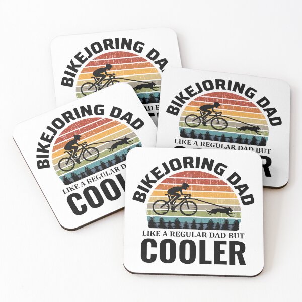 Item preview, Bikejoring DogScooting Dog Sport Bike Bicycle Dad Fathers Day designed and sold by CuteDesigns1.